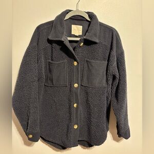 American Eagle Sherpa Button Up